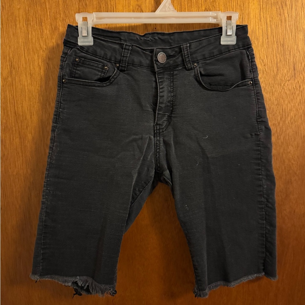 Ciso Charcoal Denim Shorts